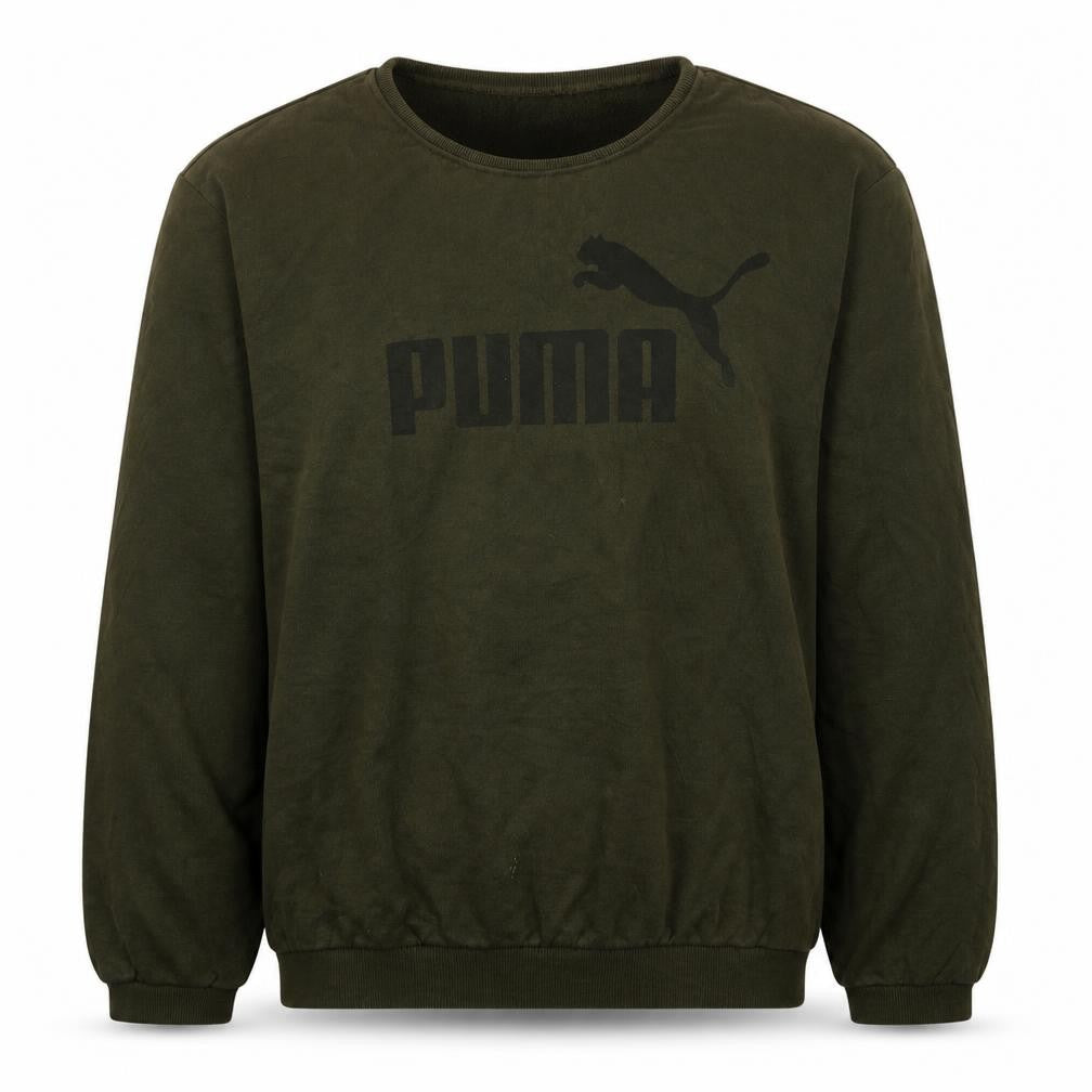 Mens UK Size XL PUMA Green Pullover Sweatshirt