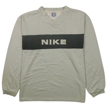 Mens UK Size L Nike Beige Pullover Sweatshirt