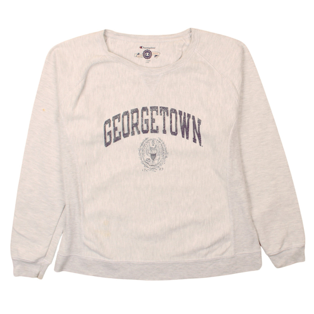 Mens UK Size L Champion Grey Pullover Sweatshirt
