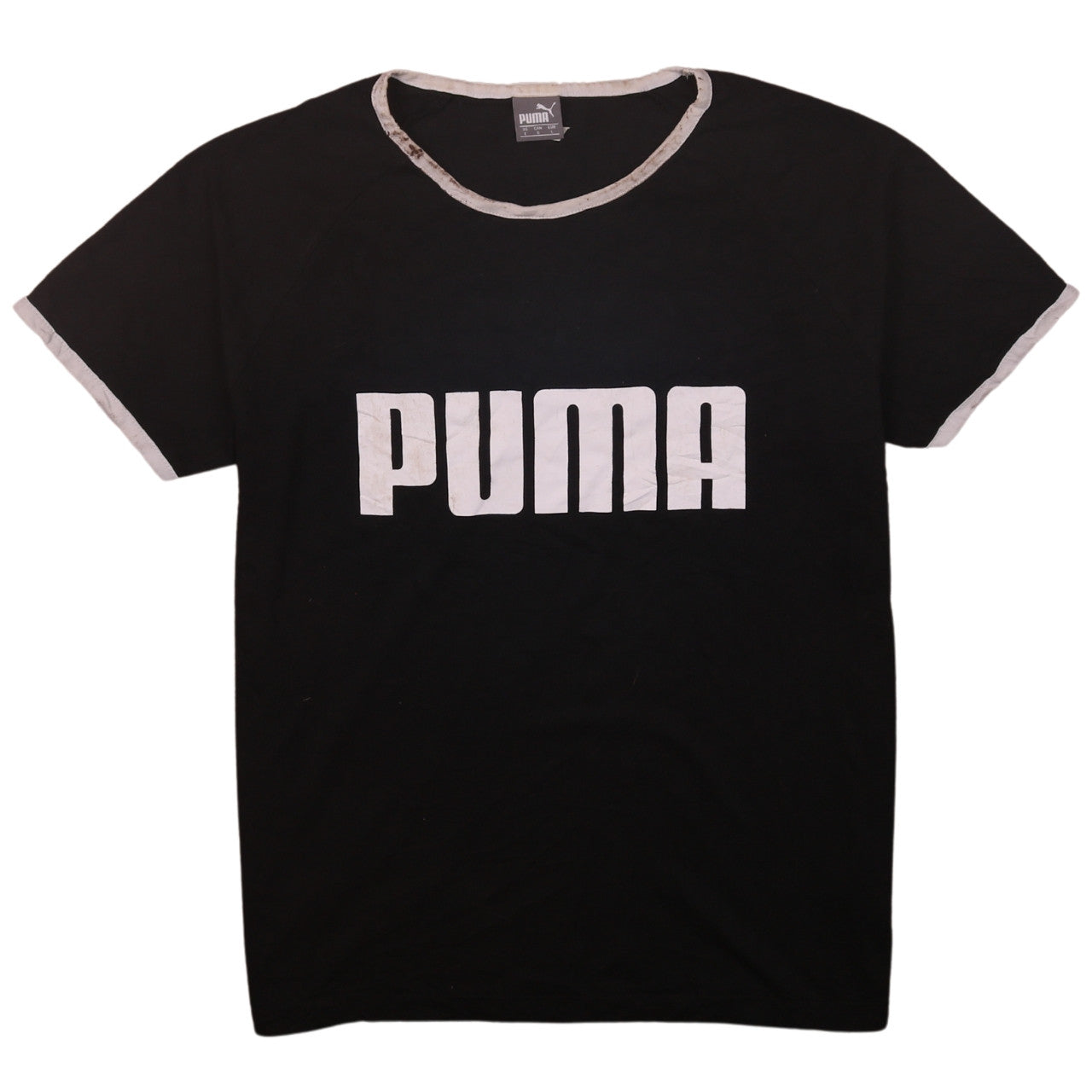 Womens UK Size L PUMA Black Basic T-Shirt