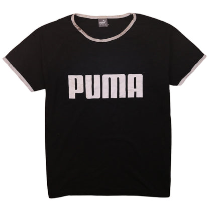 Womens UK Size L PUMA Black Basic T-Shirt