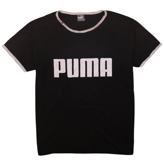 Womens UK Size L PUMA Black Basic T-Shirt