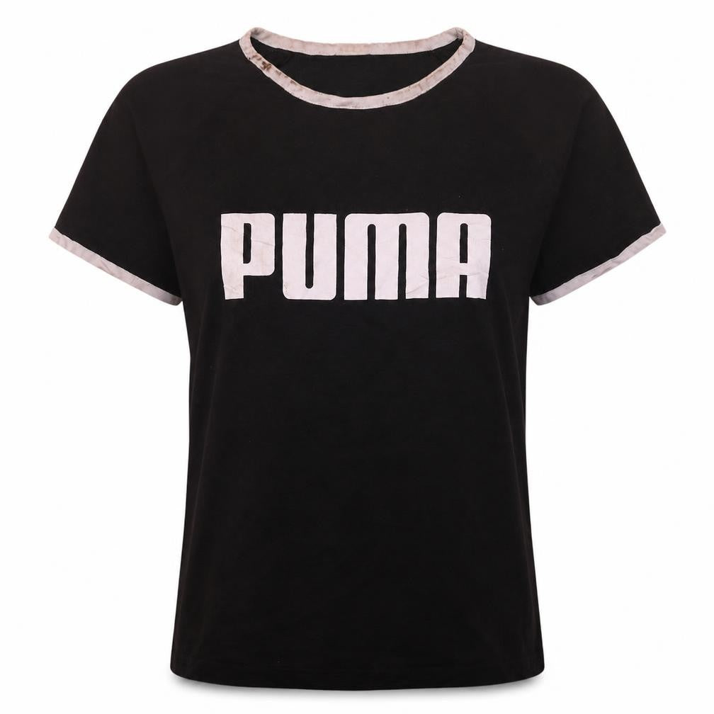 Womens UK Size L PUMA Black Basic T-Shirt