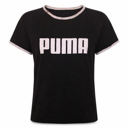 Womens UK Size L PUMA Black Basic T-Shirt