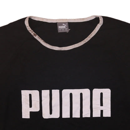 Womens UK Size L PUMA Black Basic T-Shirt