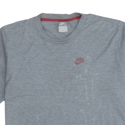 Nike Men's Grey L Crew Neck Short Sleeve Logo T-Shirt