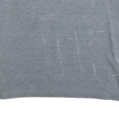 Nike Men's Grey L Crew Neck Short Sleeve Logo T-Shirt