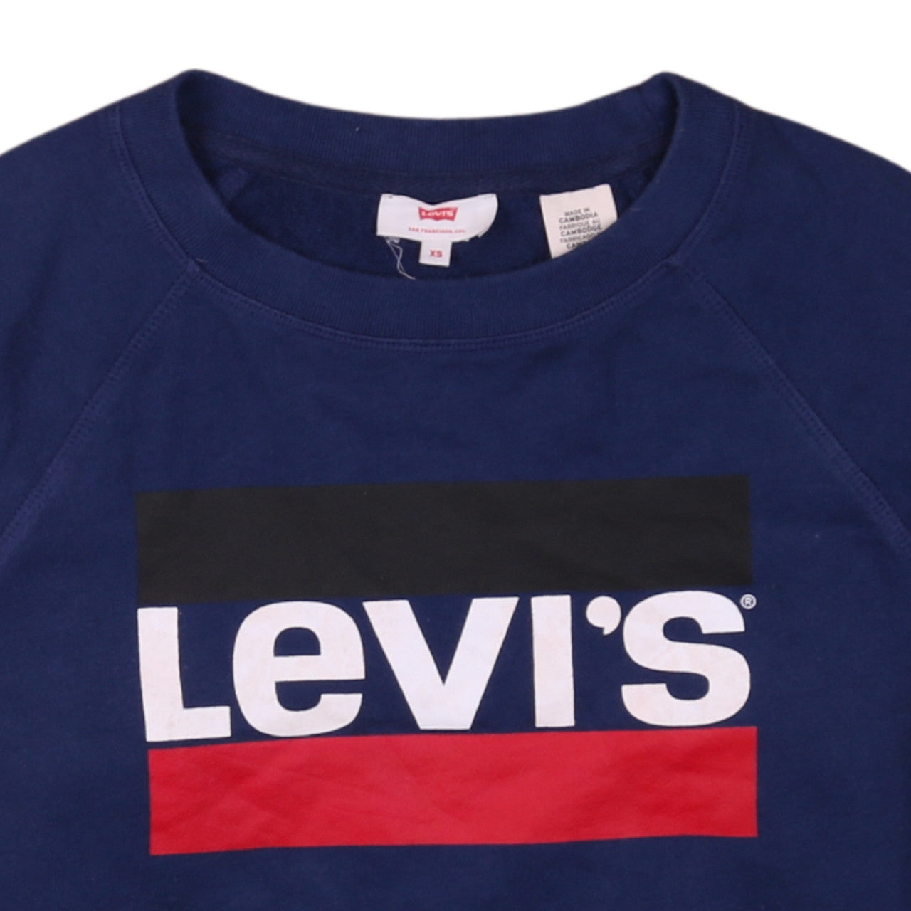 Womens UK Size XS Levi's Blue Pullover Sweatshirt