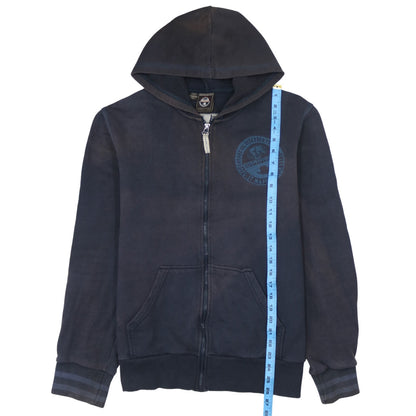 Mens UK Size 2XL Napapijri Blue Full Zip Hoodie