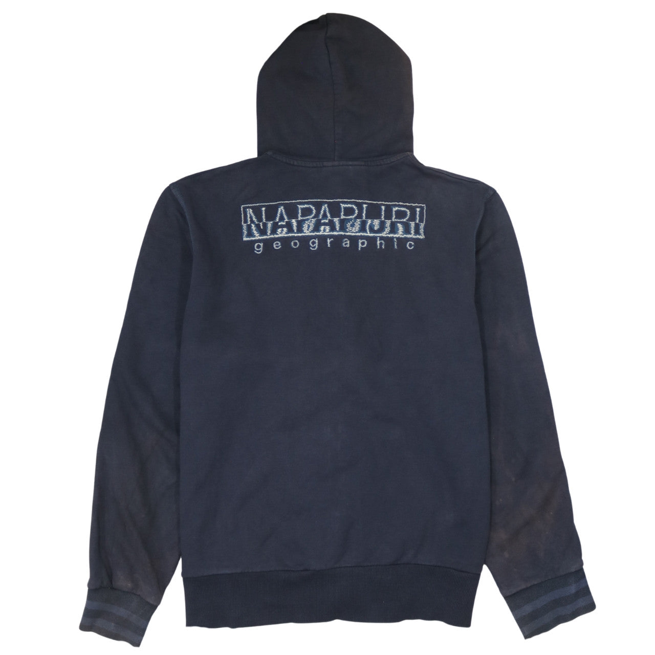Mens UK Size 2XL Napapijri Blue Full Zip Hoodie