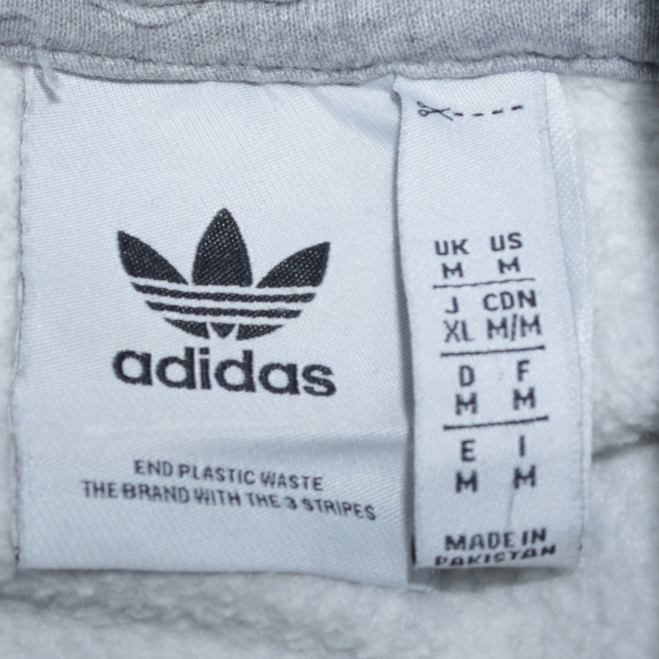 Mens UK Size M adidas Grey Pullover Hoodie