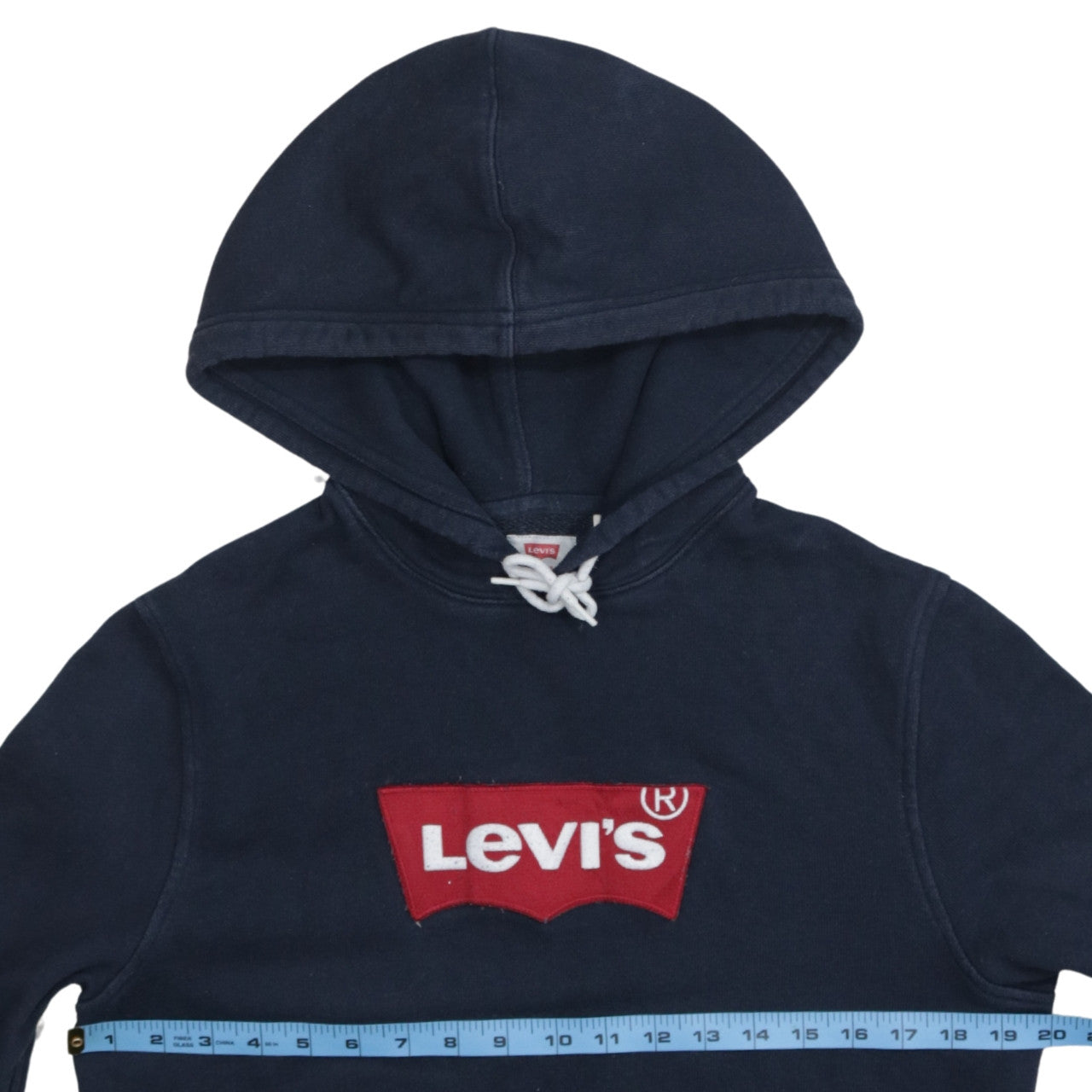 Mens UK Size S Levi's Blue Pullover Hoodie