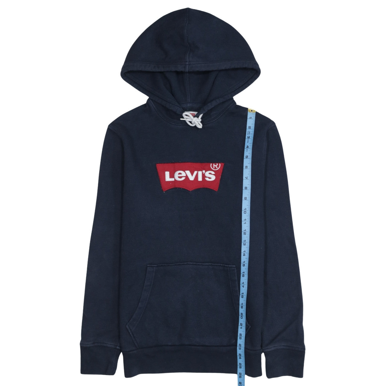 Mens UK Size S Levi's Blue Pullover Hoodie