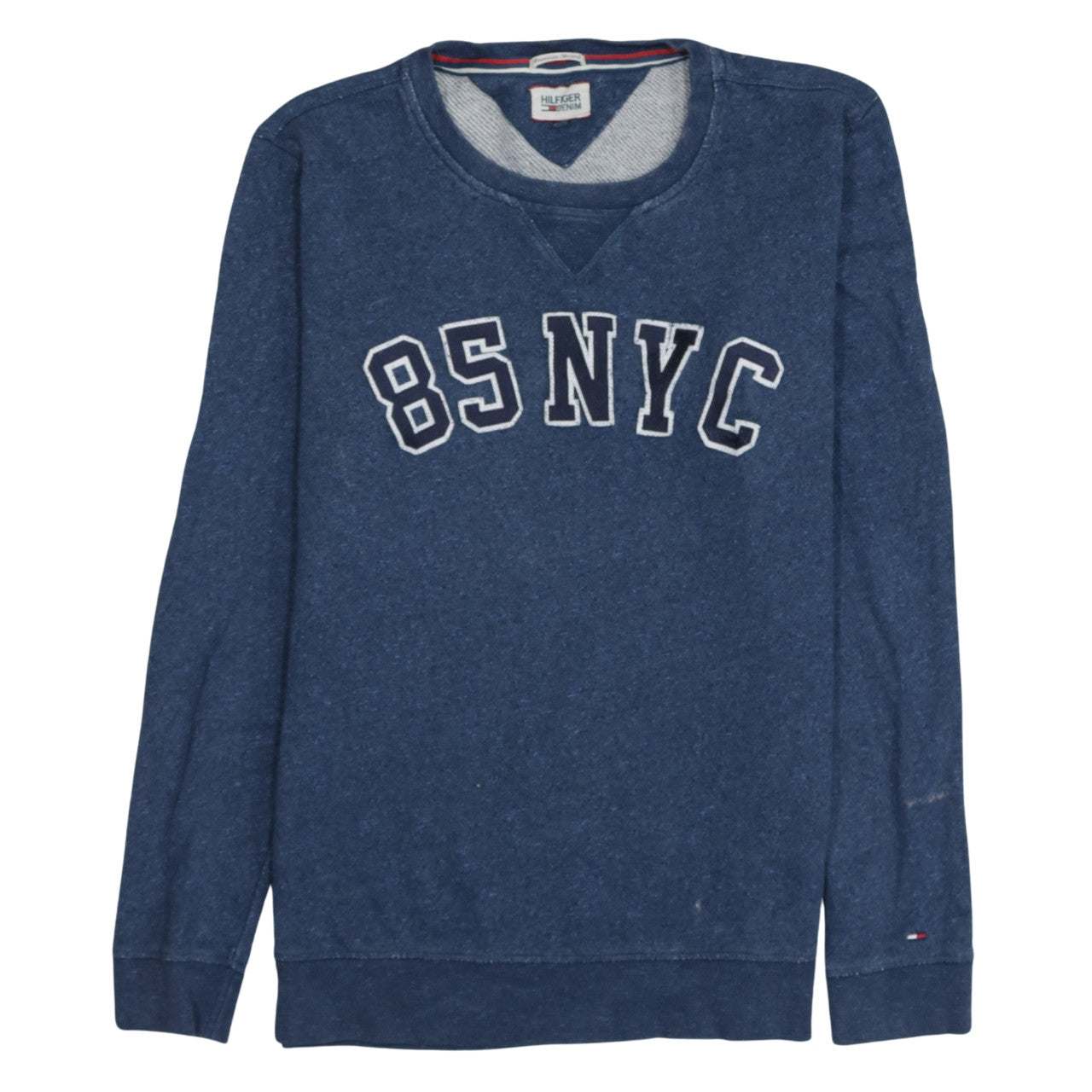 Mens UK Size L Tommy Hilfiger Blue Pullover Sweatshirt