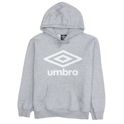 Mens UK Size S Umbro Grey Pullover Hoodie