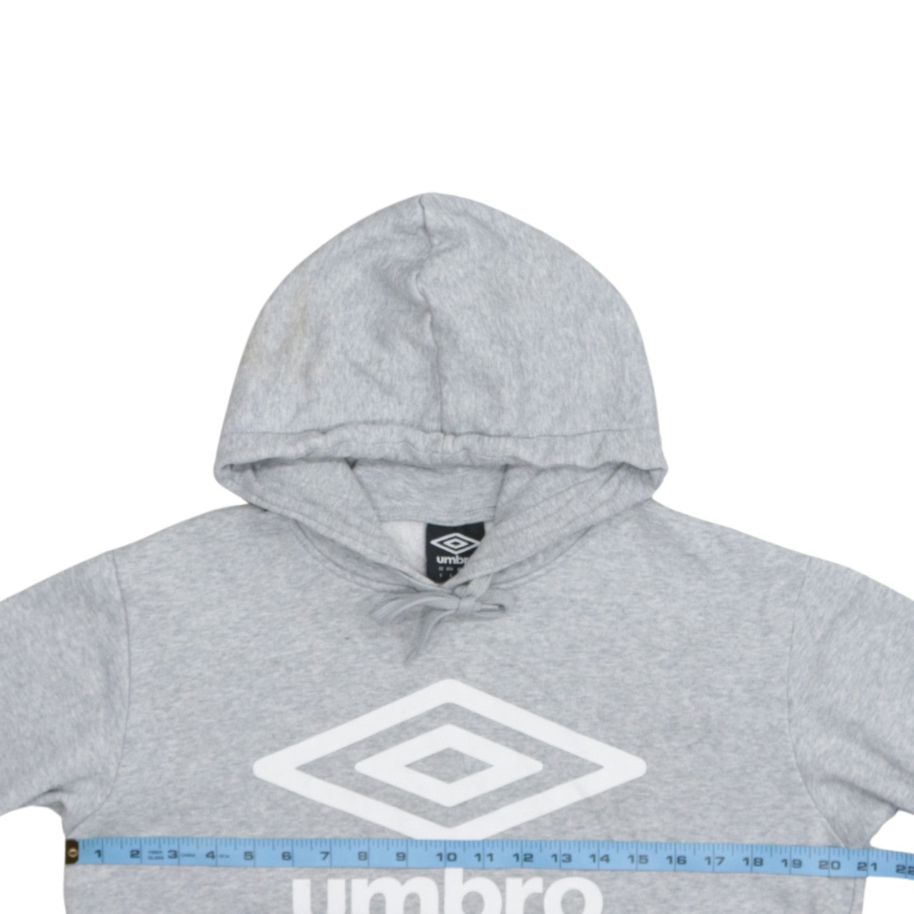 Mens UK Size S Umbro Grey Pullover Hoodie