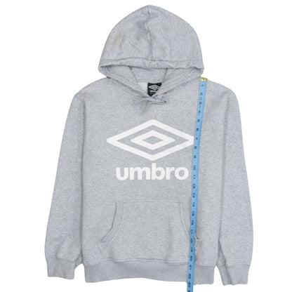 Mens UK Size S Umbro Grey Pullover Hoodie
