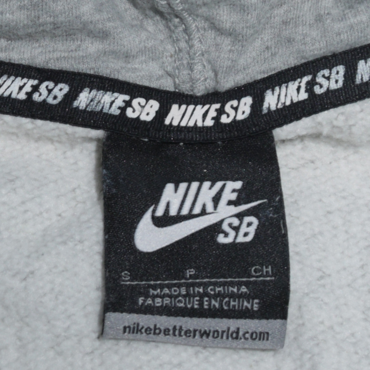 Mens UK Size S Nike Grey Pullover Hoodie