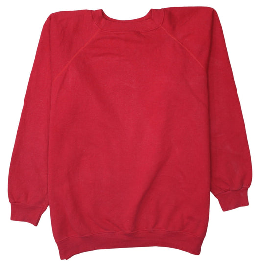 Mens UK Size XL Hanes Red Pullover Sweatshirt