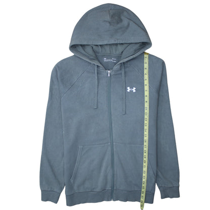 Mens UK Size L Under armour Grey Full Zip Hoodie