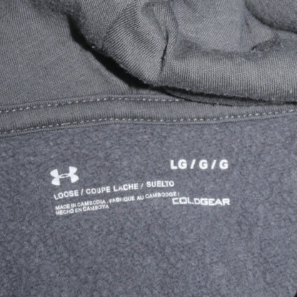 Mens UK Size L Under armour Grey Full Zip Hoodie