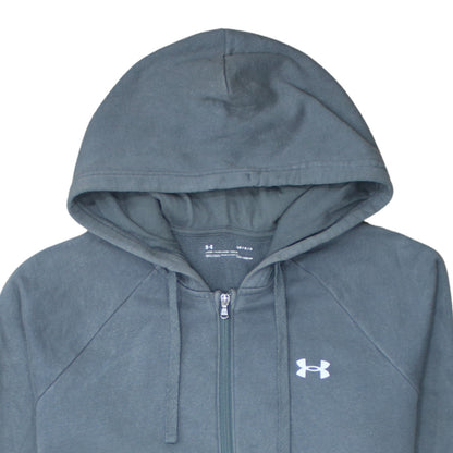 Mens UK Size L Under armour Grey Full Zip Hoodie