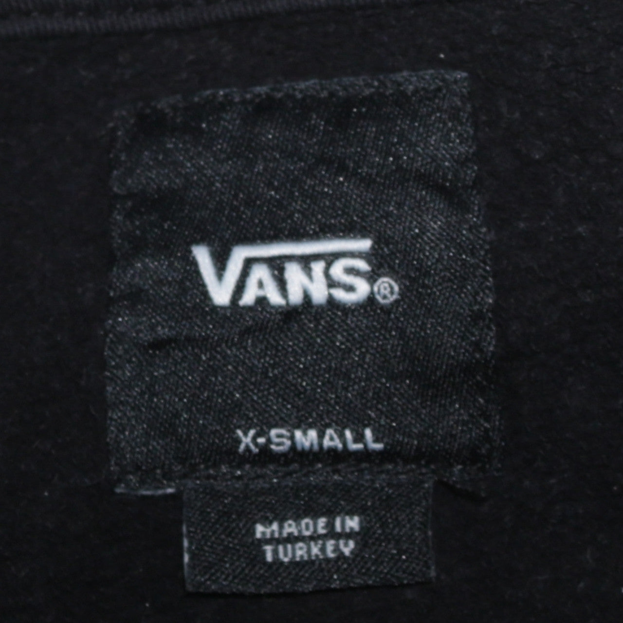 Mens UK Size XS VANS Black Pullover Hoodie