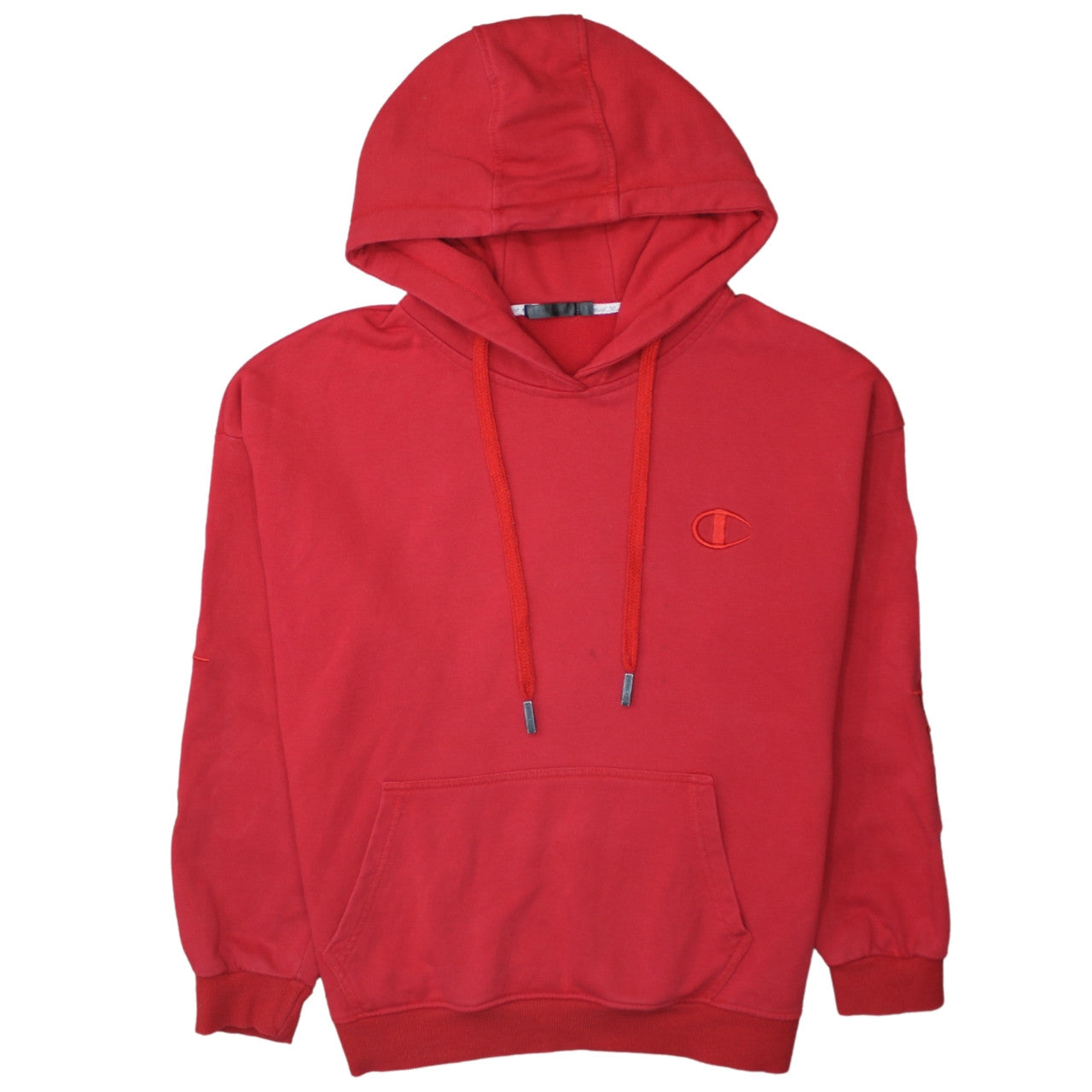 Mens UK Size M Champion Red Pullover Hoodie