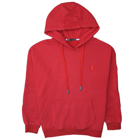Mens UK Size M Champion Red Pullover Hoodie