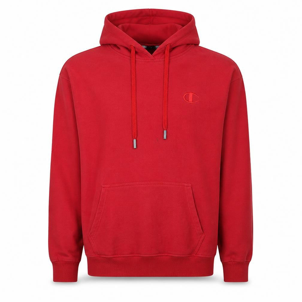 Mens UK Size M Champion Red Pullover Hoodie