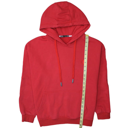 Mens UK Size M Champion Red Pullover Hoodie