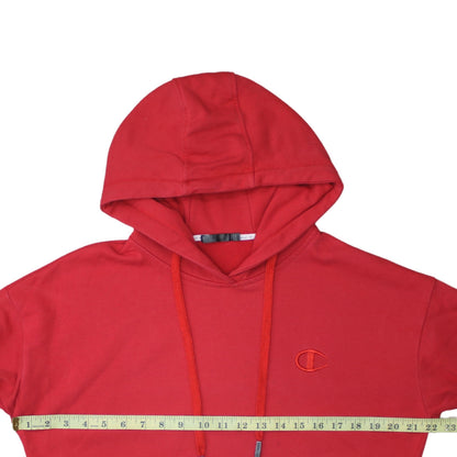 Mens UK Size M Champion Red Pullover Hoodie