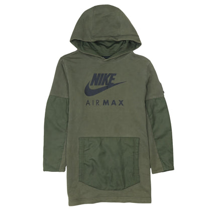 Nike Boys Green Air Max Pullover Hoodie 12-13 Years Long Sleeve Logo