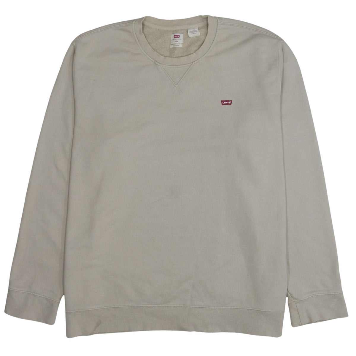 Mens UK Size 2XL Levi's Beige Pullover Sweatshirt