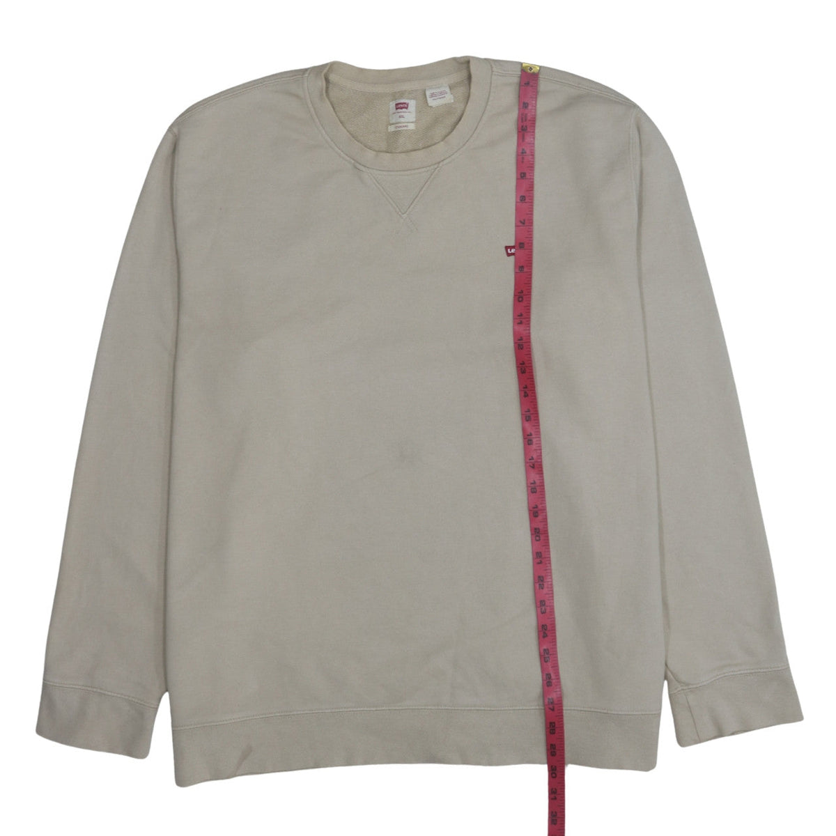 Mens UK Size 2XL Levi's Beige Pullover Sweatshirt