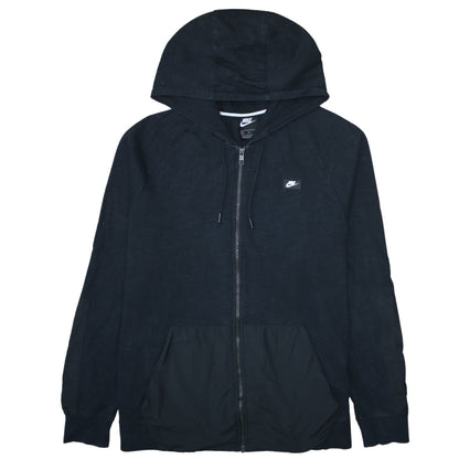 Mens UK Size XL Nike Black Full Zip Hoodie