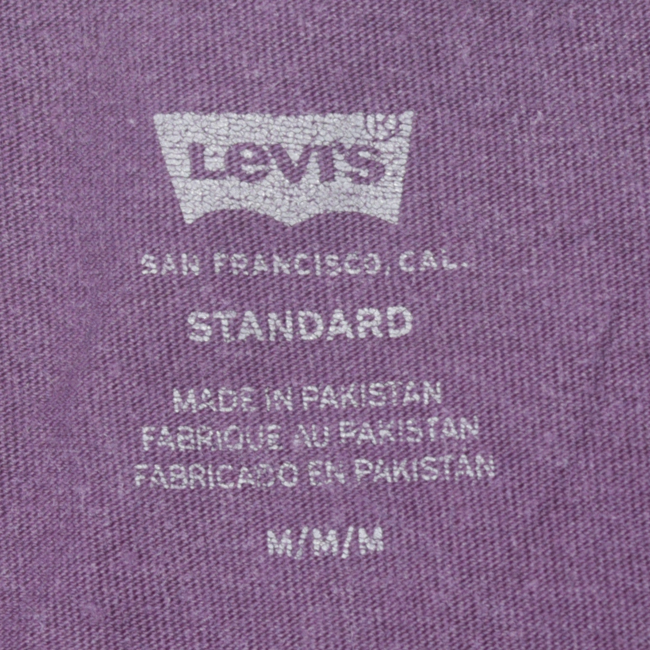 Mens UK Size M Levi's Purple  T-Shirt