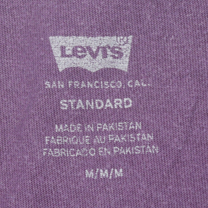 Mens UK Size M Levi's Purple  T-Shirt