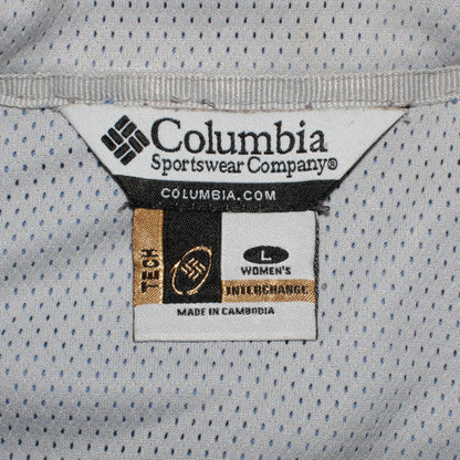 Columbia Womens Blue Fleece Full Zip Jacket Size L