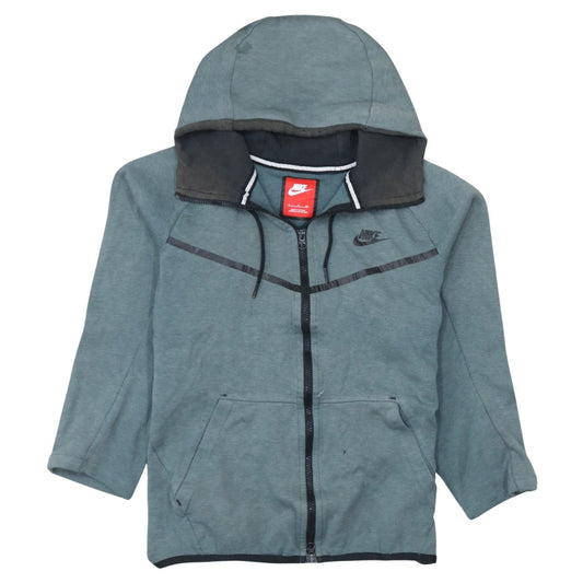 Womens UK Size S Nike Green Full Zip Hoodie