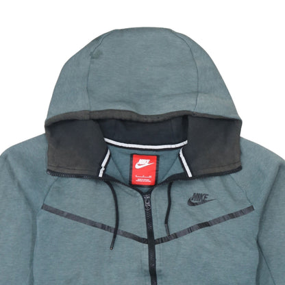Womens UK Size S Nike Green Full Zip Hoodie