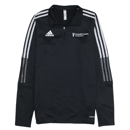 Mens UK Size M adidas Black Henley Sweatshirt