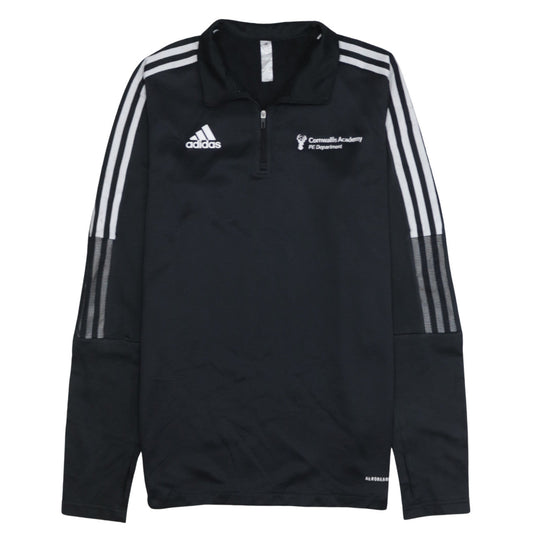 Mens UK Size M adidas Black Henley Sweatshirt