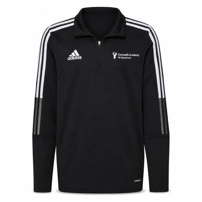 Mens UK Size M adidas Black Henley Sweatshirt