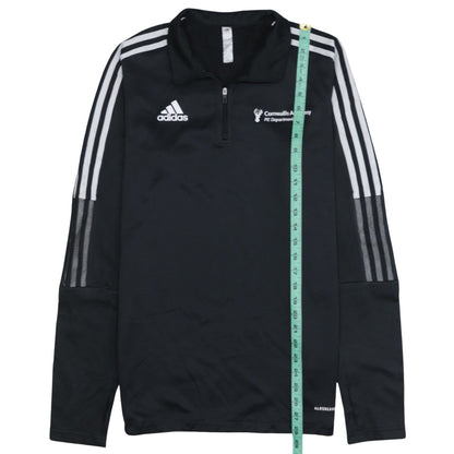 Mens UK Size M adidas Black Henley Sweatshirt