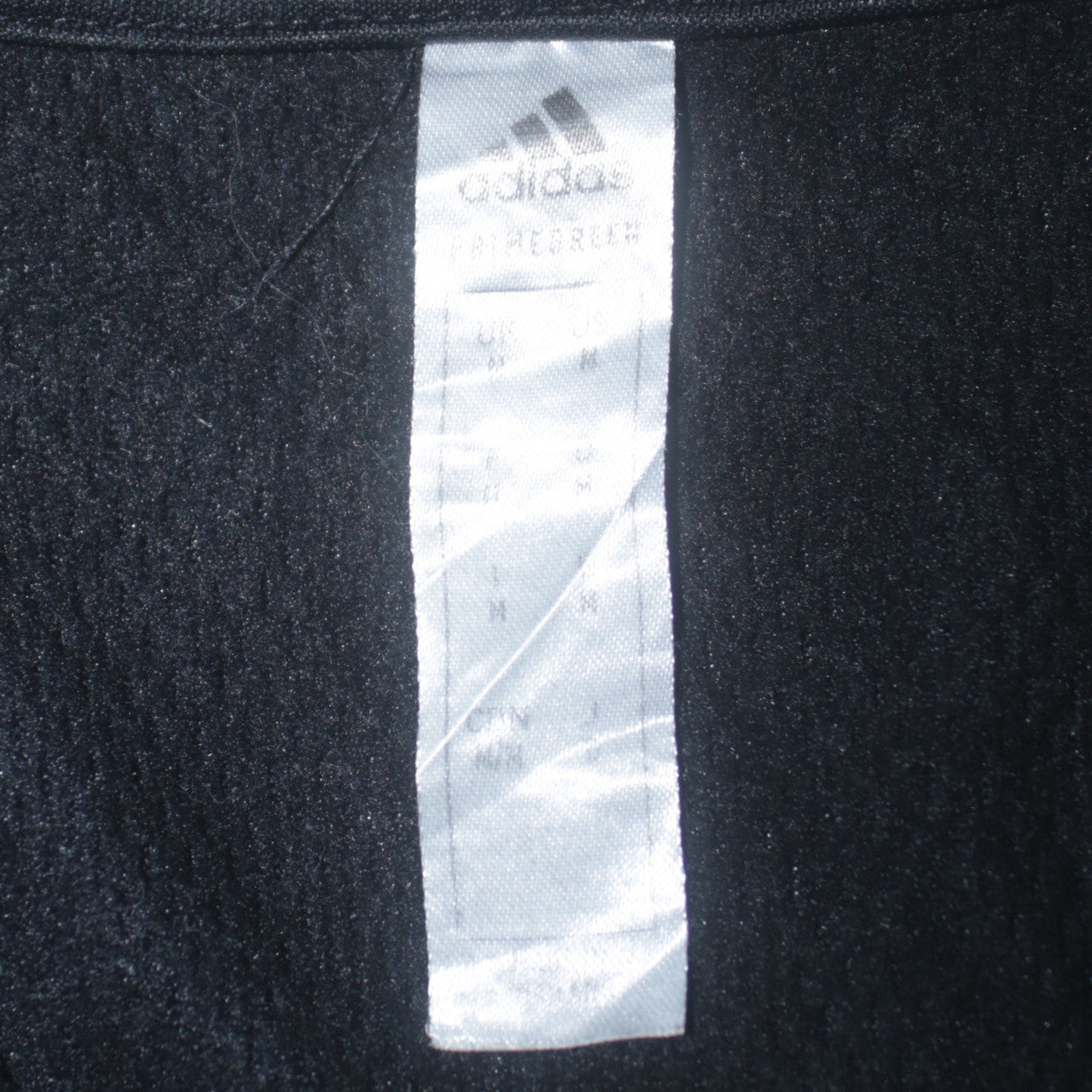Mens UK Size M adidas Black Henley Sweatshirt