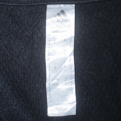 Mens UK Size M adidas Black Henley Sweatshirt