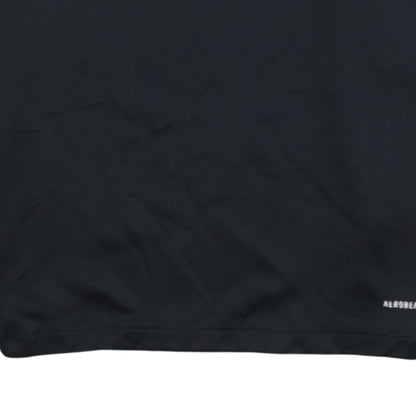 Mens UK Size M adidas Black Henley Sweatshirt