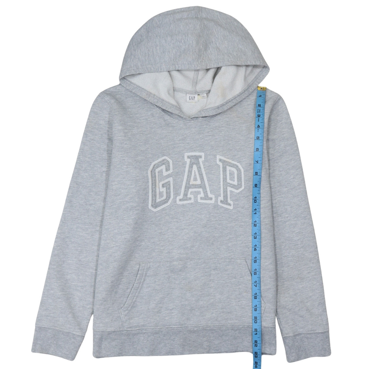 Mens UK Size L Gap Grey Pullover Hoodie