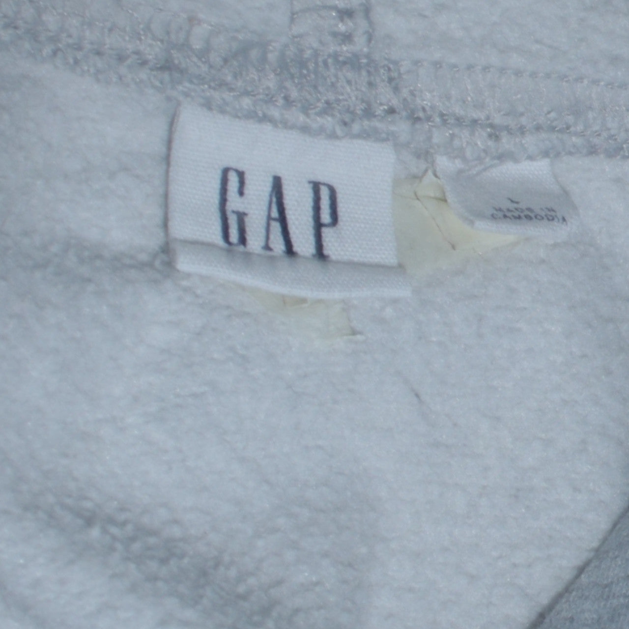 Mens UK Size L Gap Grey Pullover Hoodie
